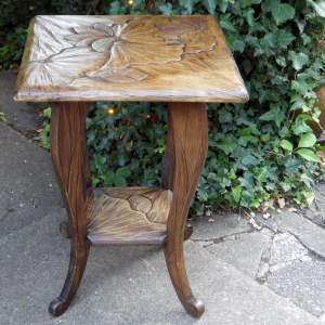 Liberty and Co Japanese Carved Wooden Table