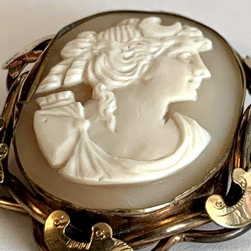 Antique Shell Cameo Brooch image-2