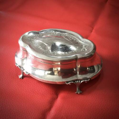 Chester Sterling Silver Trinket Box image-1