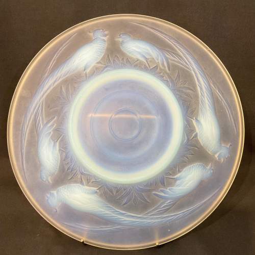 Large Art Deco Opalescent Glass Charger image-2