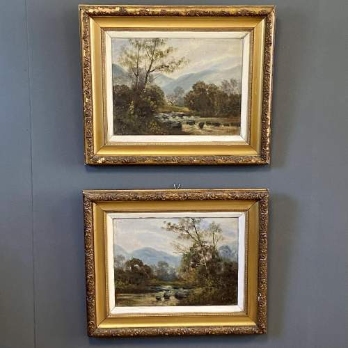 Pair of Scottish Landscape Oil Paintings image-1