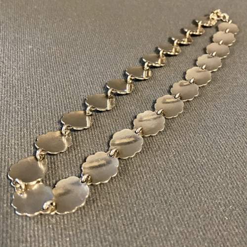 1950s Vintage Danish Silver Necklace by Neils Erik image-4