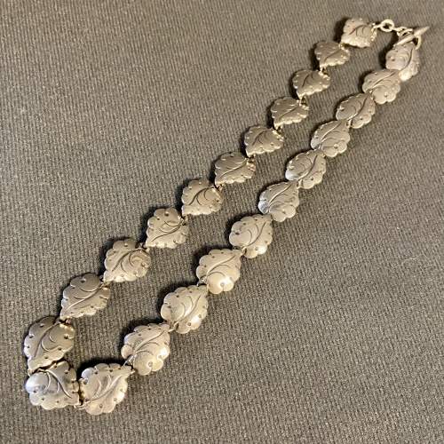 1950s Vintage Danish Silver Necklace by Neils Erik image-5