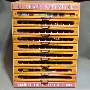 Coats Satinised Cotton Reel Cabinet