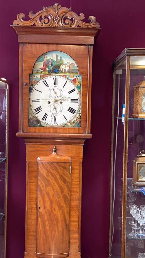 19th Century Scottish Mahogany Longcase Clock image-5