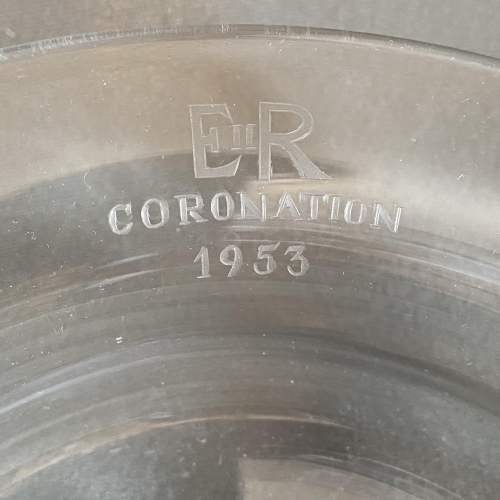 1953 Coronation Hand Blown Studio Bowl image-2