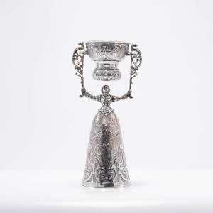 Antique Dutch Silver Plated Wager Cup