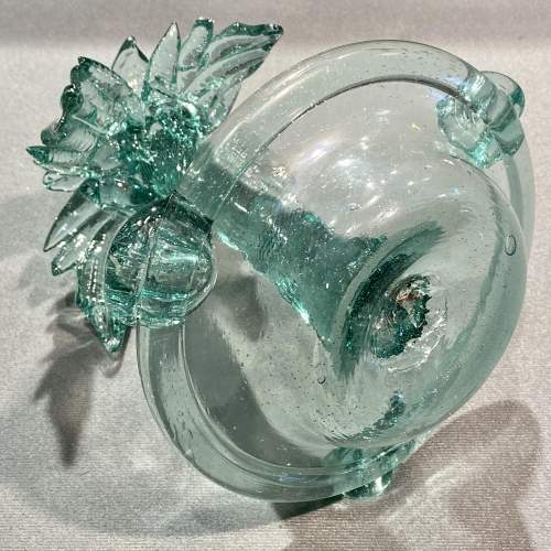 19th Century Sowerby Hand Blown Glass Palm Tree Ashtray image-5