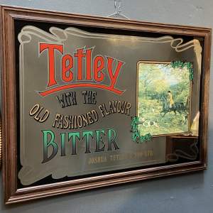 20th Century Original Tetley Bitter Pub Sign Mirror
