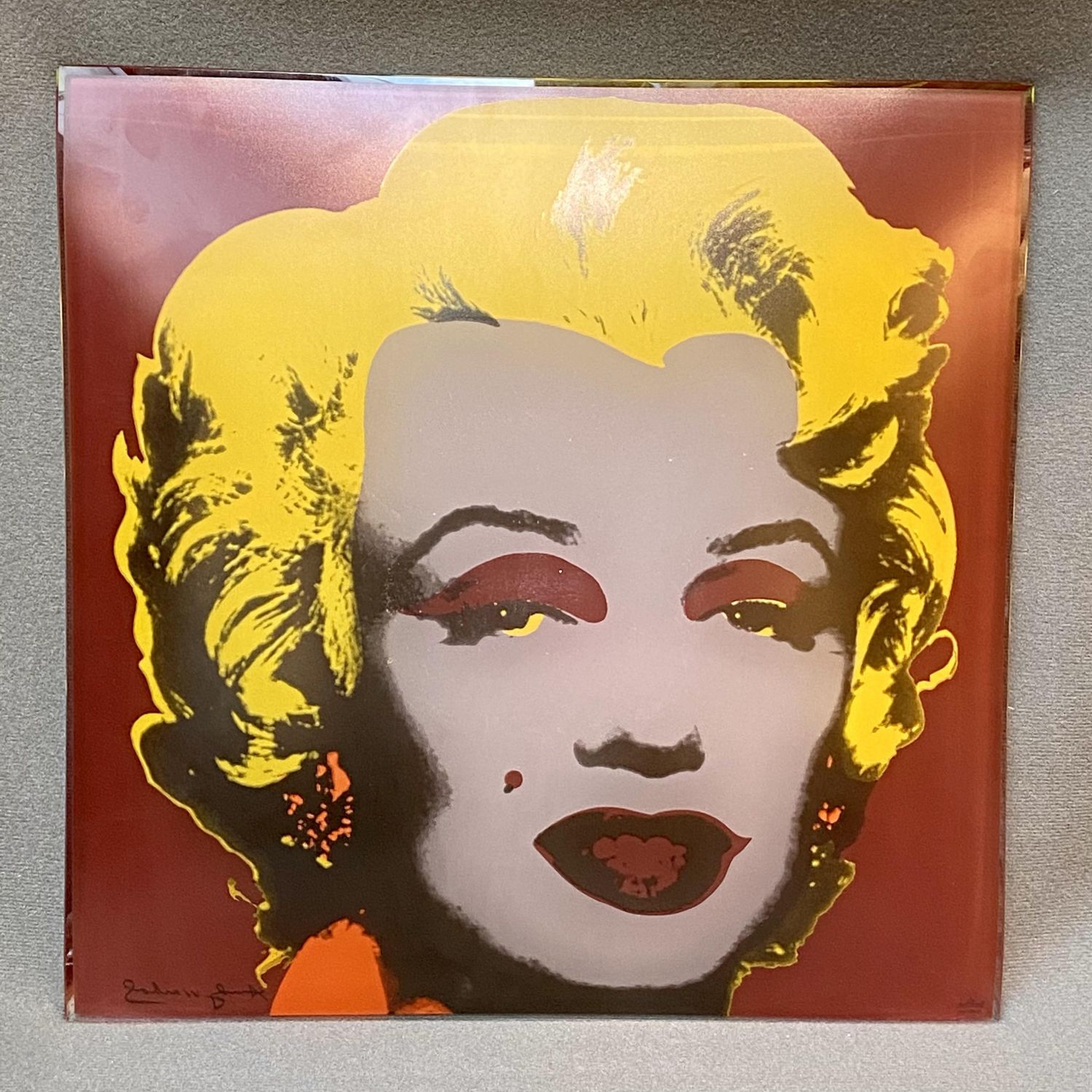 Andy Warhol Silkscreen Rosenthal Glass Portrait of Marilyn Monroe ...