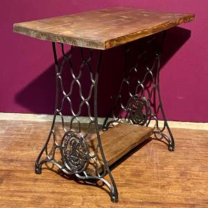 Upcycled Singer Side Table