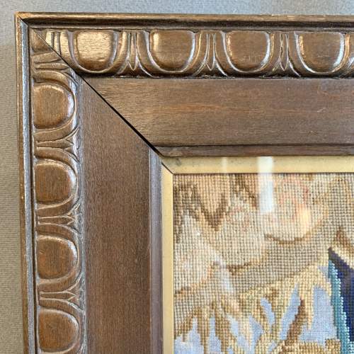 Tapestry Painting In Original Wooden Frame image-6