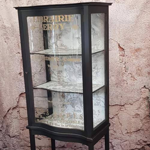 Edwardian Painted Mahogany Display Cabinet on Stand image-1