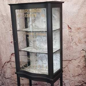 Edwardian Painted Mahogany Display Cabinet on Stand