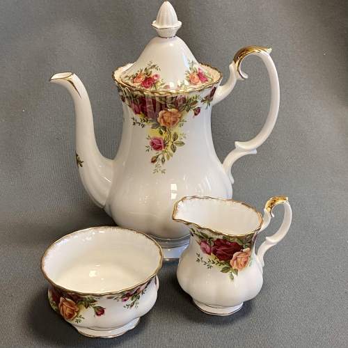 Royal Albert Old Country Roses Coffee Set image-3