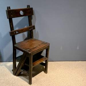 Arts and Crafts Metamorphic Library Steps Chair