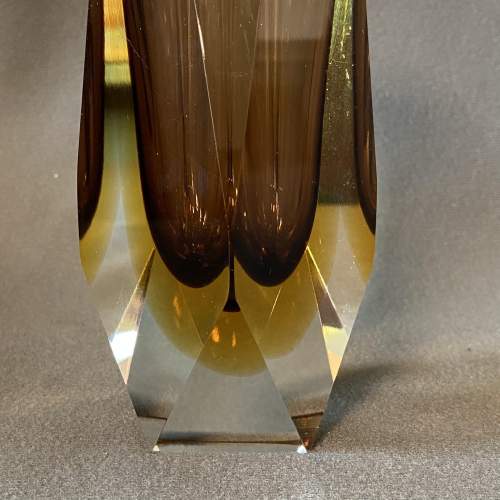Brown Murano Sommerso Glass Vase image-3