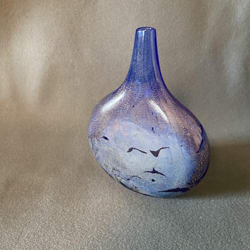Isle of Wight Blue Glass Vase image-2