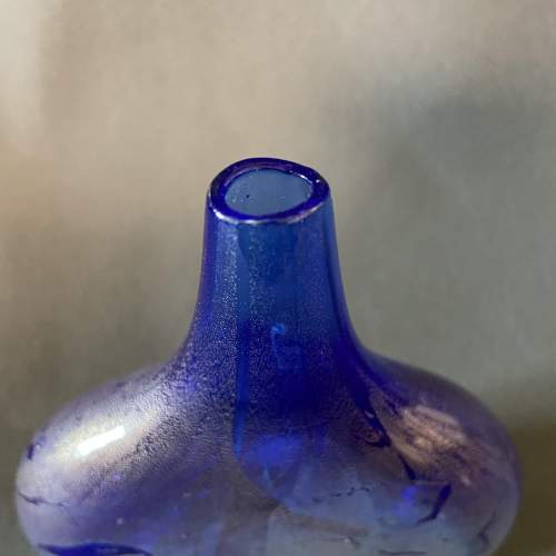 Isle of Wight Blue Glass Vase image-4