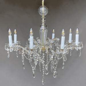 Early 20th Century Eight-Branch Maria Theresa Chandelier