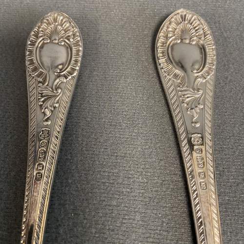 Silver Plated Pair of  Serving Spoons image-2