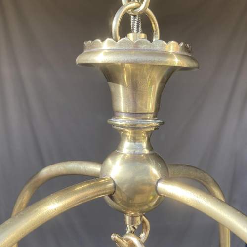 Very Large Brass & Cut Glass Hall Lantern image-2