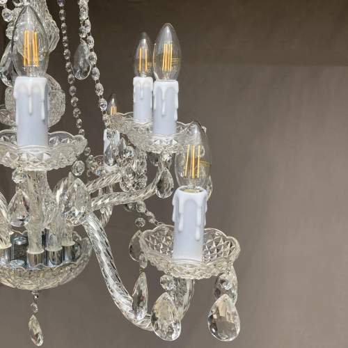 Two-Tier 9-Branch Glass Chandelier image-4