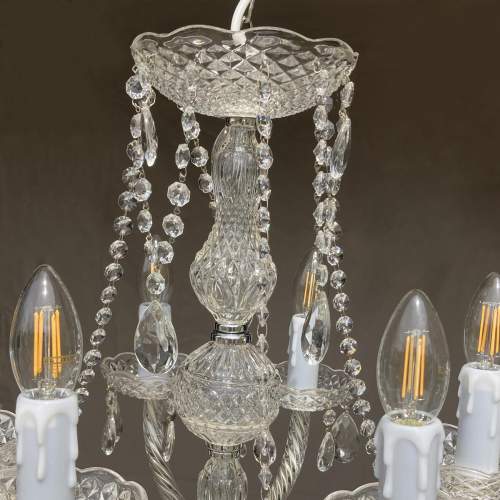 Two-Tier 9-Branch Glass Chandelier image-5