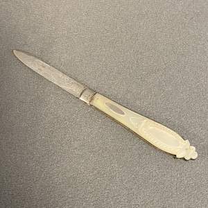 Silver Fruit Knife By Martin Hall & Co