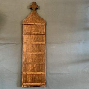 Vintage Ecclesiastical Oak Hymn Board