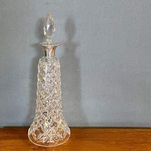 Silver Collared Crystal Decanter