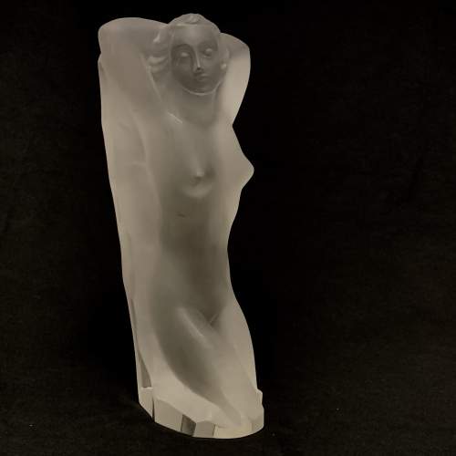 Art Deco Frosted Glass Sculpture by Ena Rottenberg image-1