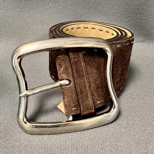 Vintage Brown Suede Prada Belt image-1