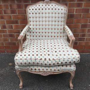 Wooden Framed French Style Salon Chair