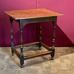 Queen Anne Period Oak Centre Table