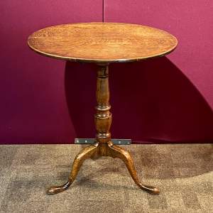 George II Oak Tilt Top Table
