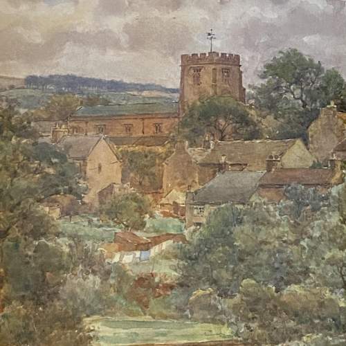 John Dobby Walker Watercolour Painting of Brook House Near Caton image-3