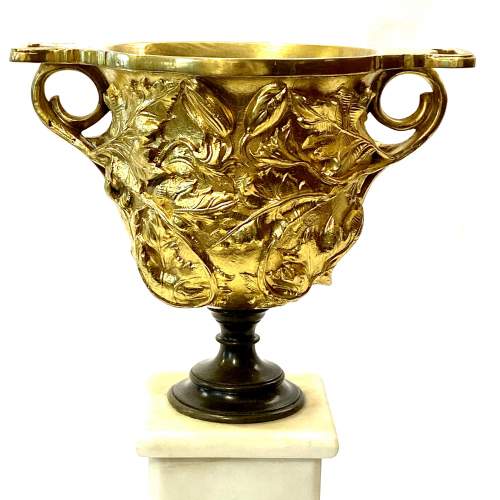 Pair of 19th Century Gilt Bronze Urns image-3