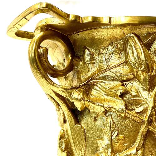 Pair of 19th Century Gilt Bronze Urns image-6