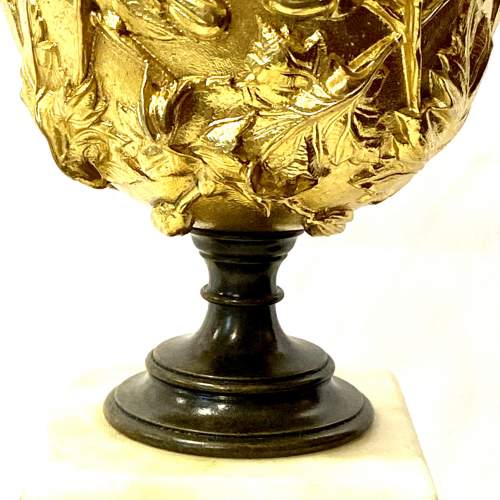 Pair of 19th Century Gilt Bronze Urns image-4