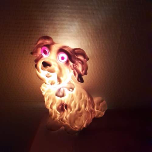 Goebel 1950s Porcelain Dog Figurine Night Lamp image-2