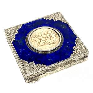 Italian Silver and Enamel Compact