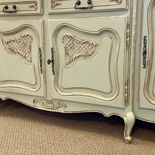 Vintage French Painted Four Door Sideboard image-6
