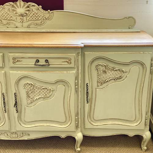 Vintage French Painted Four Door Sideboard image-3