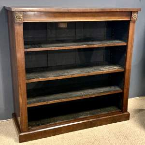 Early Victorian Rosewood Open Bookcase