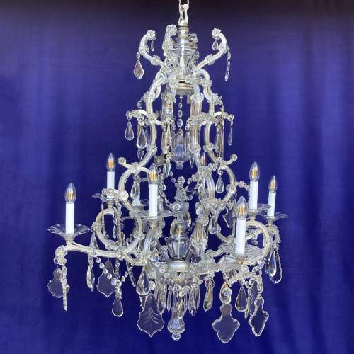 Early Louis XV Style Eight Branch Caged Chandelier image-1