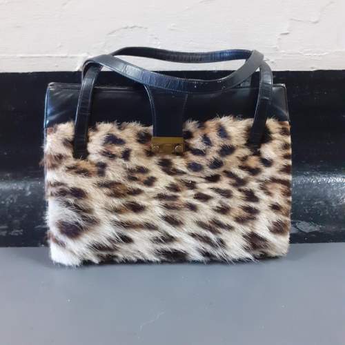 Vintage Exclusive Design Handbag with Fur and Leather image-1