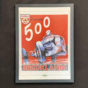 Framed Brooklands Poster