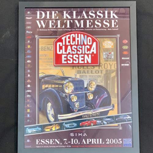 Framed Motoring Poster Die Klassik Weltmesse image-1