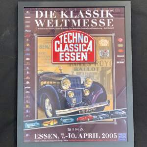Framed Motoring Poster Die Klassik Weltmesse